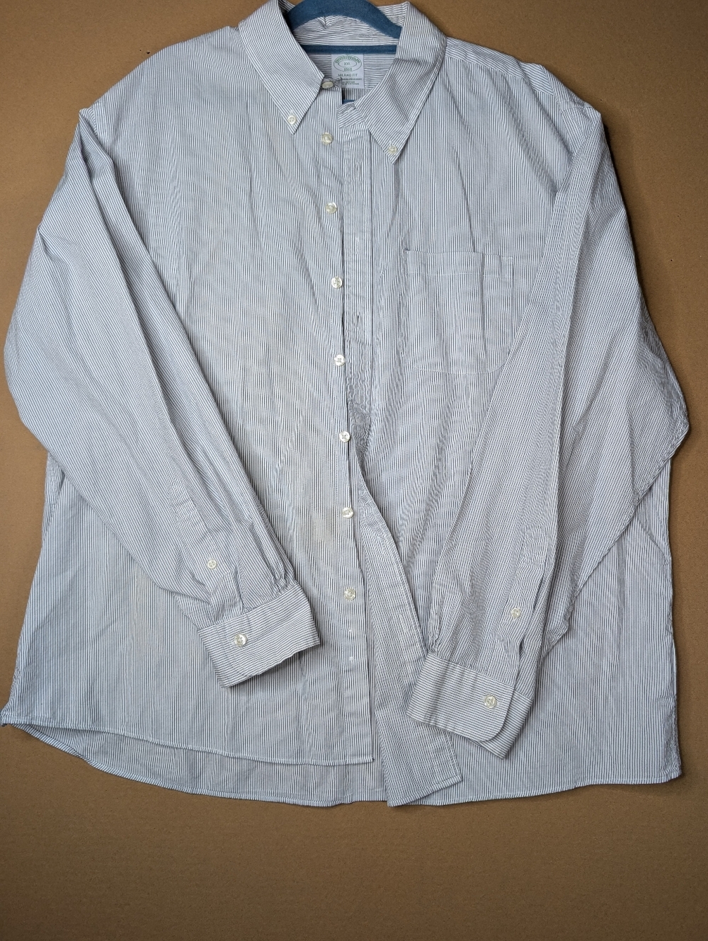 Vintage Brooks Brothers Light Black Stripe Button-Down Shirt